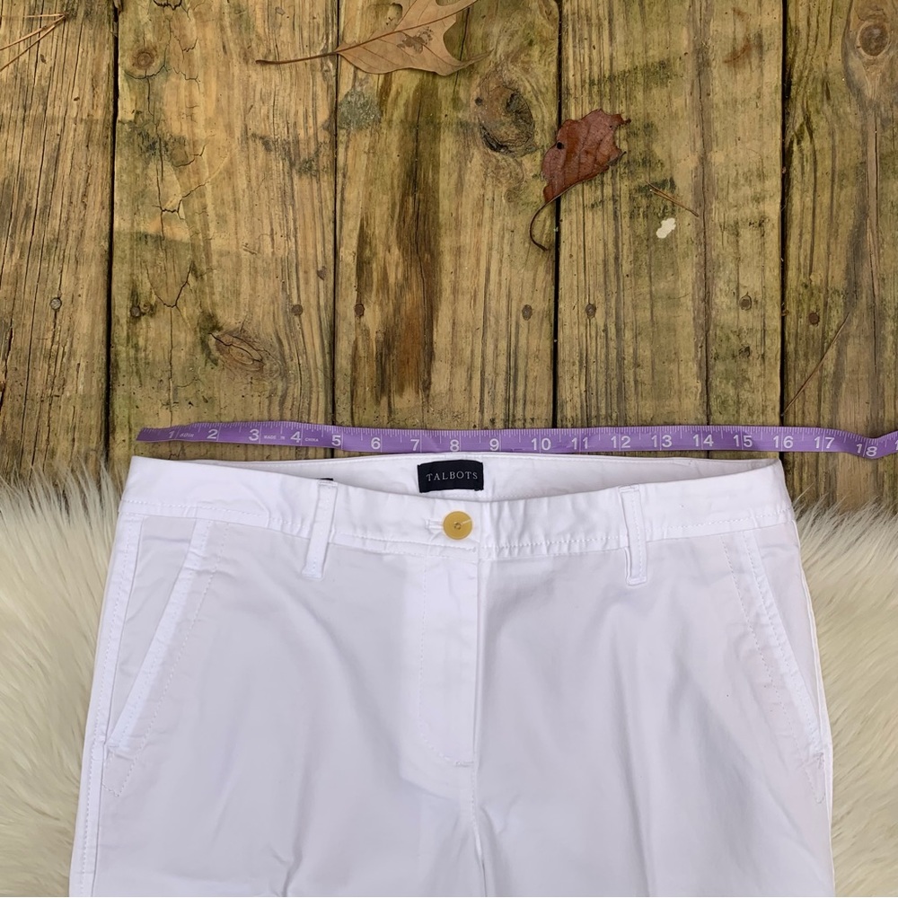 Talbots White Relaxed Chino Pants - Picture 4 of 9